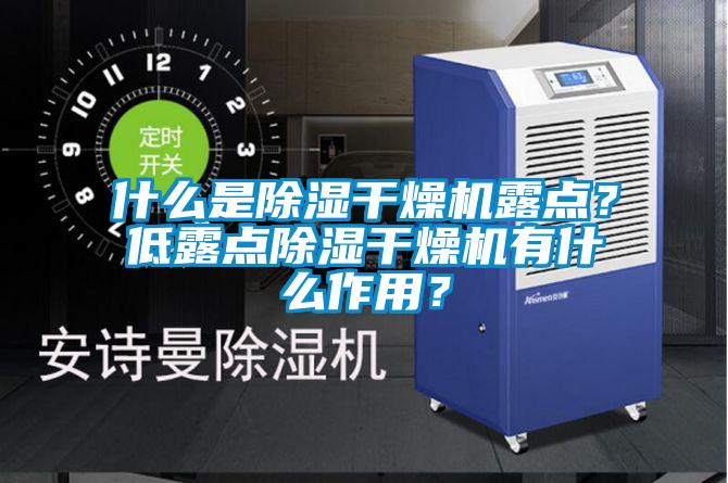 什么是除湿干燥机露点？低露点除湿干燥机有什么作用？