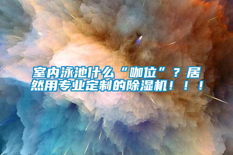 室内泳池什么“咖位”？居然用专业定制的除湿机！！！