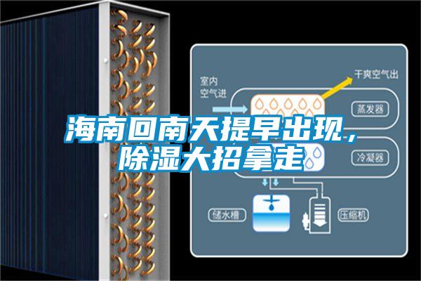海南回南天提早出现，除湿大招拿走