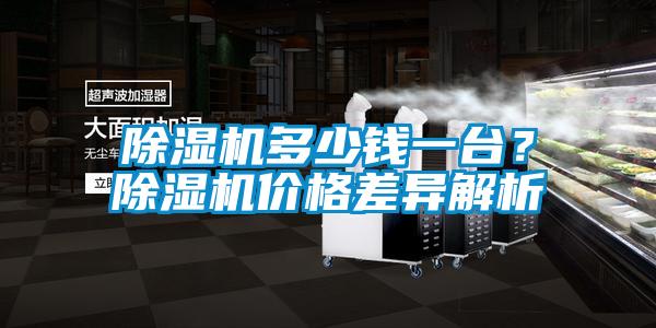 除湿机多少钱一台？除湿机价格差异解析