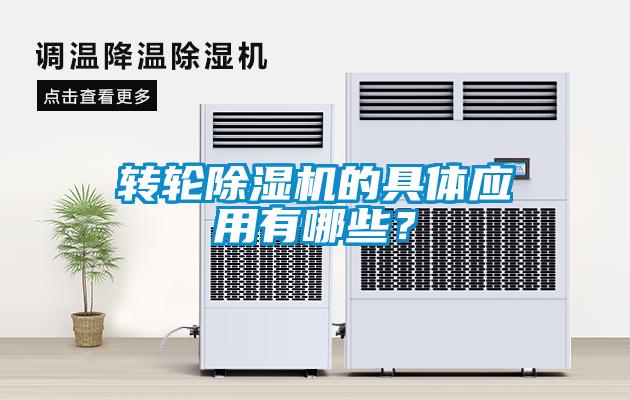 转轮除湿机的具体应用有哪些？