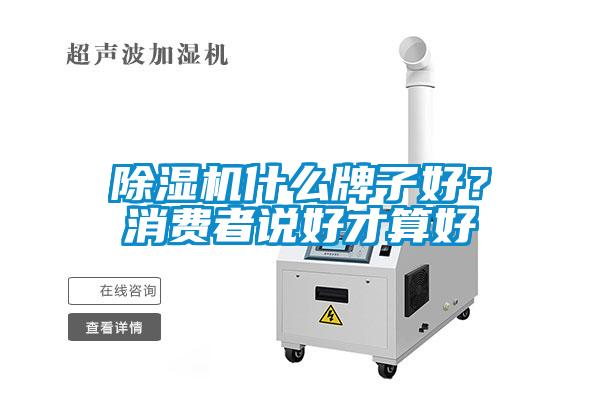 除湿机什么牌子好？消费者说好才算好