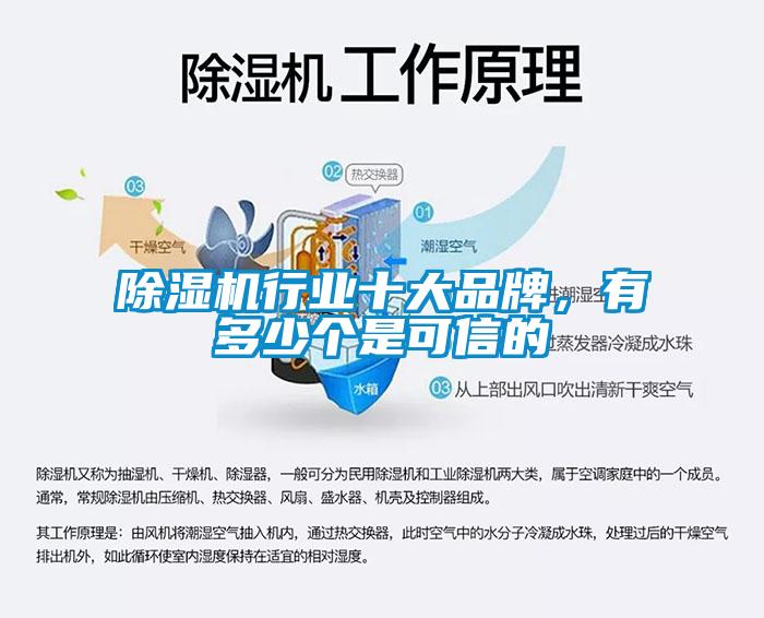 除湿机行业十大品牌,有多少个是可信的