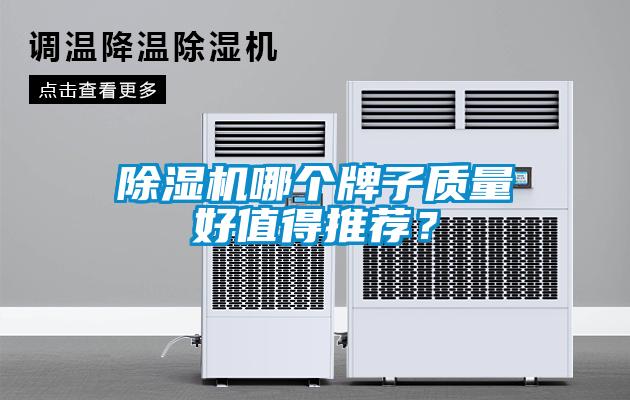 除湿机哪个牌子质量好值得推荐？