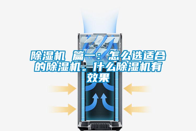 除湿机 篇一：怎么选适合的除湿机。什么除湿机有效果
