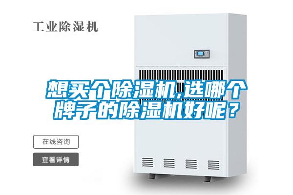 想买个除湿机,选哪个牌子的除湿机好呢？