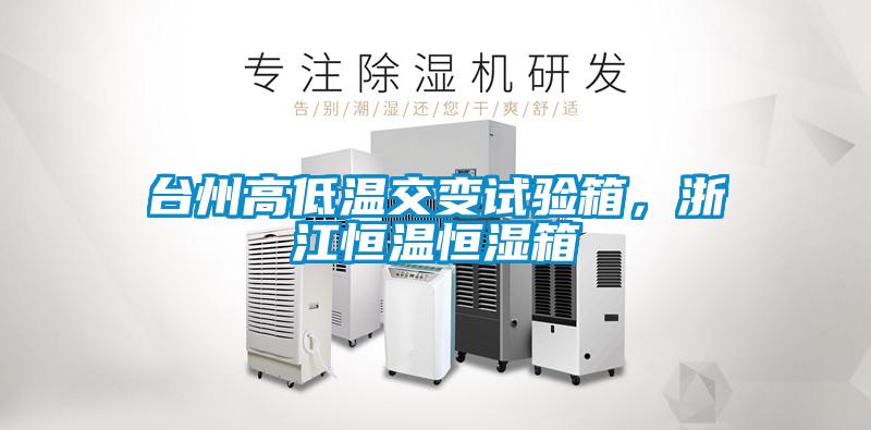 台州高低温交变试验箱，浙江恒温恒湿箱