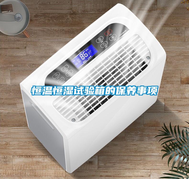 恒温恒湿试验箱的保养事项