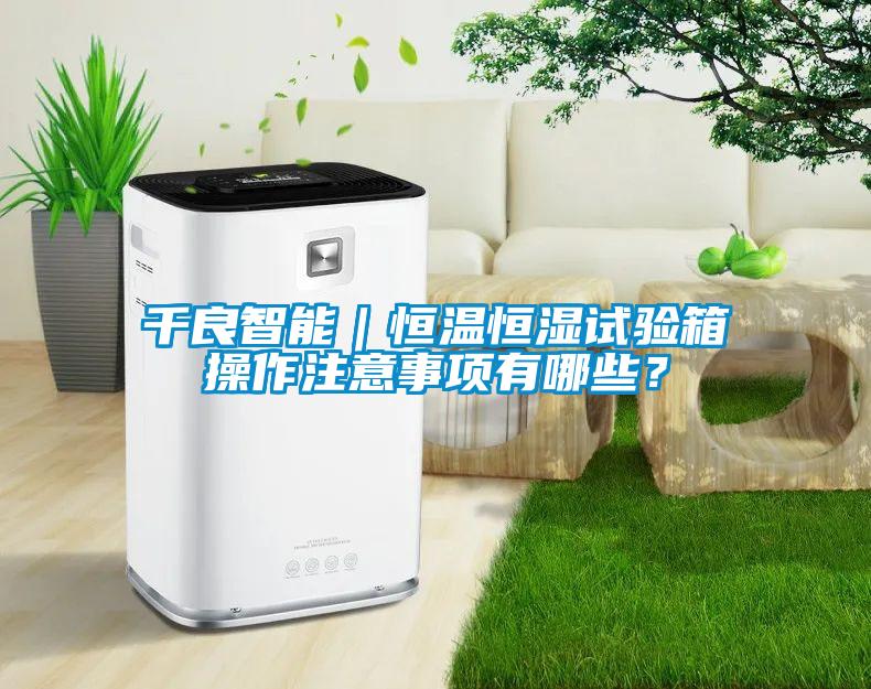 千良智能｜恒温恒湿试验箱操作注意事项有哪些？