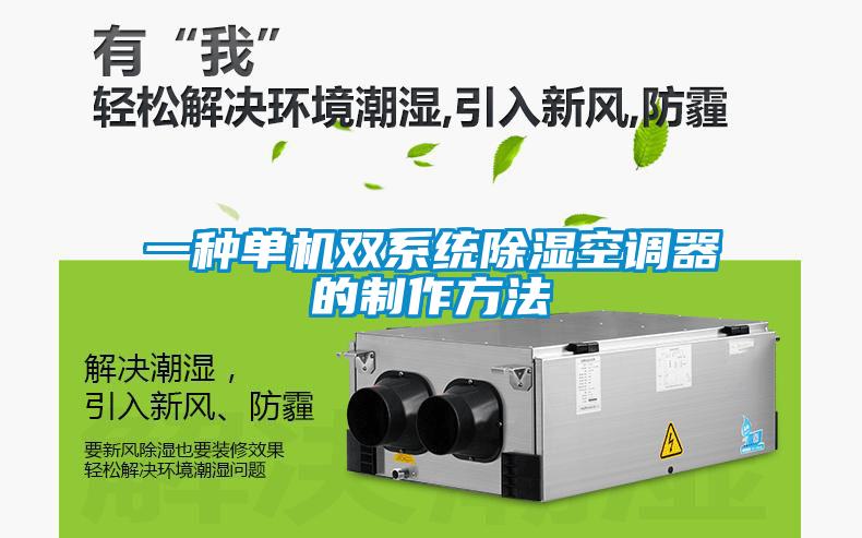 一种单机双系统除湿空调器的制作方法