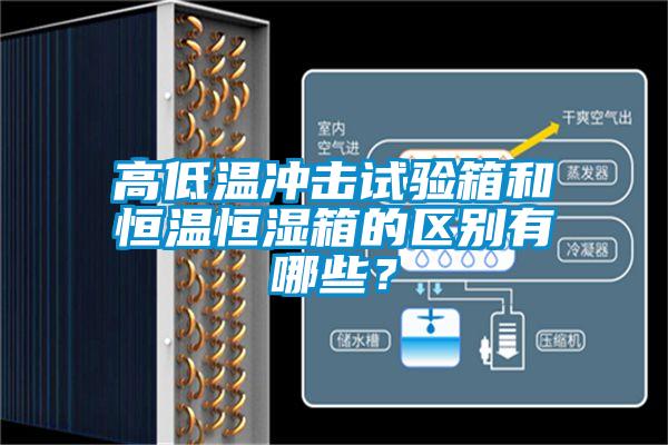 高低温冲击试验箱和恒温恒湿箱的区别有哪些？