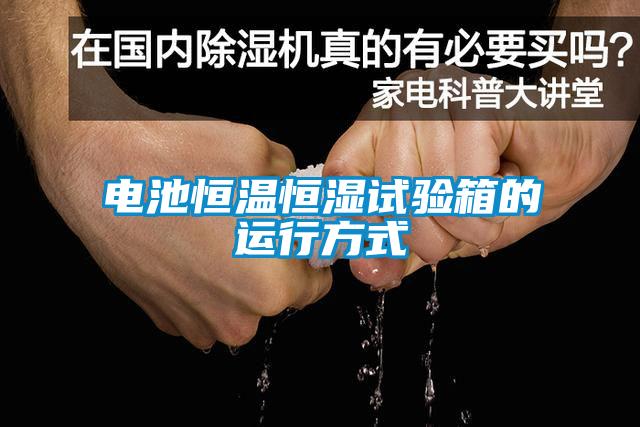 电池恒温恒湿试验箱的运行方式