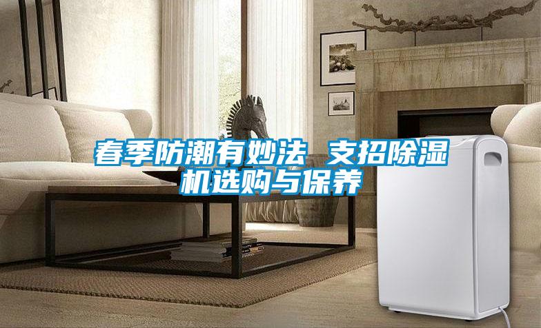 春季防潮有妙法 支招除湿机选购与保养