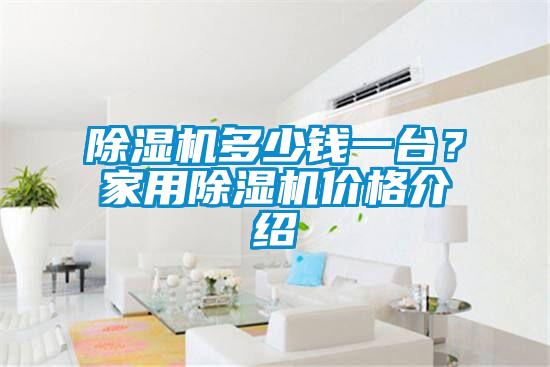 除湿机多少钱一台？家用除湿机价格介绍