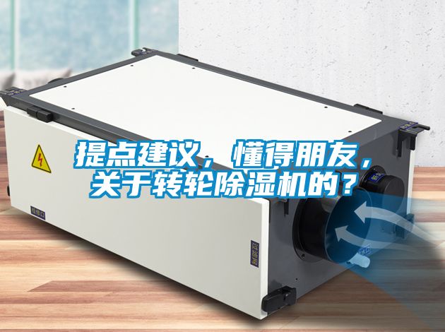提点建议，懂得朋友，关于转轮除湿机的？