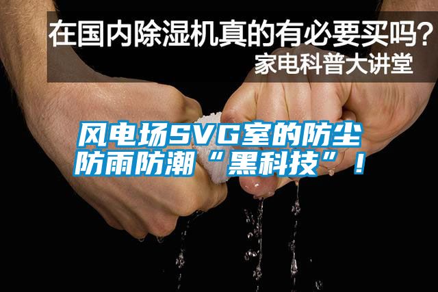 风电场SVG室的防尘防雨防潮“黑科技”！