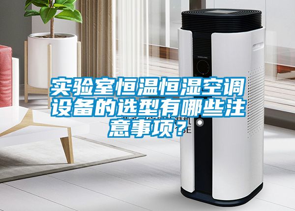 实验室恒温恒湿空调设备的选型有哪些注意事项？